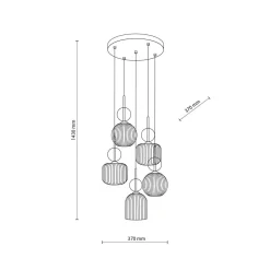 TK Lighting Kjøkkenbelysning Tak|Takpendler<Sophia takpendel 5-lys