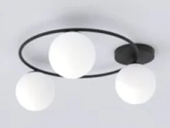 Emibig Kjøkkenbelysning Tak|Taklamper / Takplafonder<Sopra taklampe 3-lys - Svart/Opal