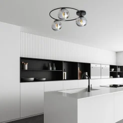 Emibig Kjøkkenbelysning Tak|Taklamper / Takplafonder<Sopra taklampe 3-lys - Svart/Røykfarget