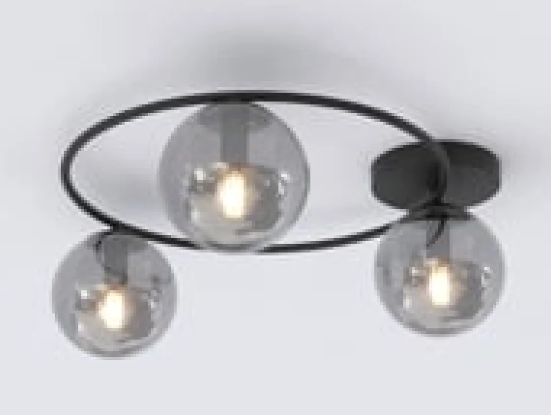 Emibig Kjøkkenbelysning Tak|Taklamper / Takplafonder<Sopra taklampe 3-lys - Svart/Røykfarget
