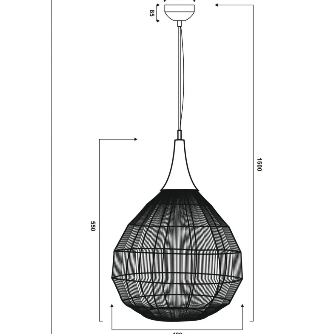 Trio Lighting Kjøkkenbelysning Tak|Takpendler<Soraya takpendel Ø42