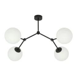 Emibig Kjøkkenbelysning Tak|Taklamper / Takplafonder<Space taklampe 4 lys - Svart/Opal