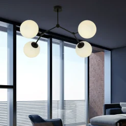 Emibig Kjøkkenbelysning Tak|Taklamper / Takplafonder<Space taklampe 4 lys - Svart/Opal