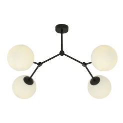 Emibig Kjøkkenbelysning Tak|Taklamper / Takplafonder<Space taklampe 4 lys - Svart/Opal