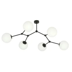 Emibig Kjøkkenbelysning Tak|Taklamper / Takplafonder<Space taklampe 6 lys - Svart/Opal