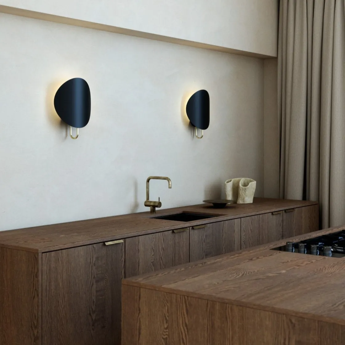 DFTP Interiørlamper<Spargo vegglampe - Svart/Messing