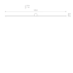 Nowodvorski Interiørlamper<Spin vegglampe large 120 cm 17W 3000K