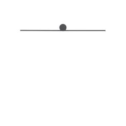 Nowodvorski Interiørlamper<Spin vegglampe small 66 cm 9W 3000K -