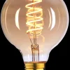 Ms - belysning Led-Pærer E27 Sokkel<Spiral filament E27 4W 95 mm dimbar - Amber