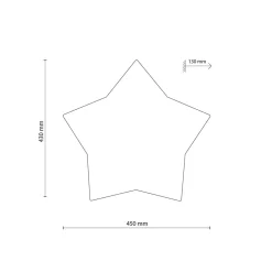 TK Lighting Barneromsbelysning|Kjøkkenbelysning Tak<Star tak/vegglampe