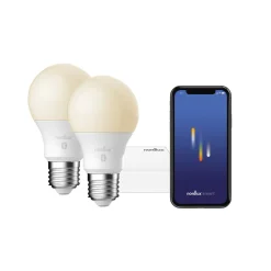 Nordlux Led-Smartlyspærer|Led-Pærer Smart E27 Sokkel<Startpakke smartbelysning 2 stk lyspærer E27 og bridge