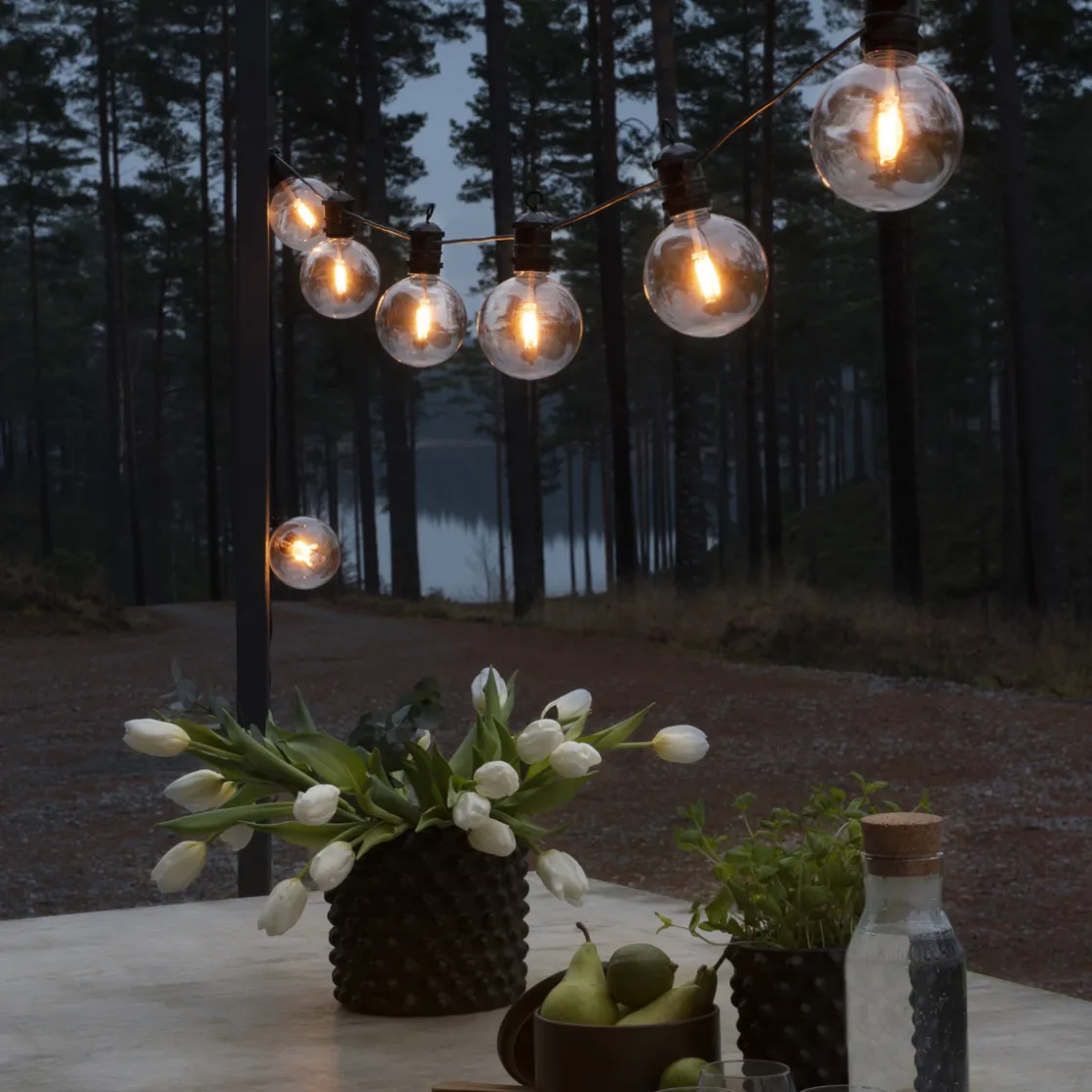 Konstsmide Lightup-Pris|Lysslynger<Startsett Lysslynge 10 lys utskiftbar - Amber