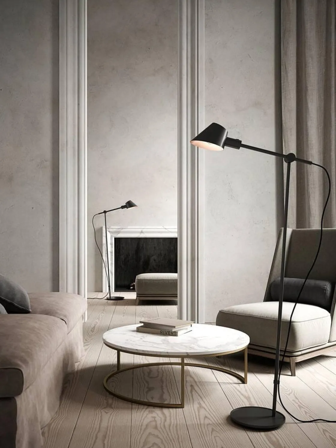 DFTP Leselamper Gulv<Stay gulvlampe -