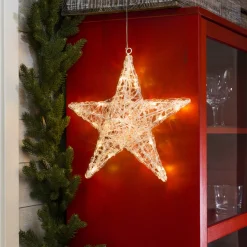 Konstsmide Adventsstjerner<Stjerne akrylplast 34cm