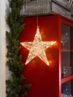 Konstsmide Adventsstjerner<Stjerne akrylplast 34cm