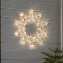 Konstsmide Juledekorasjoner<Stjerne med 60 varmhvite LED 58 cm IP44 utendørs