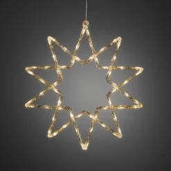 Konstsmide Juledekorasjoner<Stjerne med 60 varmhvite LED 58 cm IP44 utendørs
