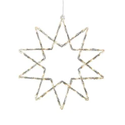 Konstsmide Juledekorasjoner<Stjerne med 60 varmhvite LED 58 cm IP44 utendørs