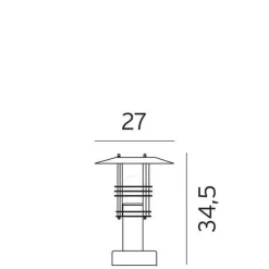Norlys Lightup-Pris|Utelamper Til Kystområder<Stockholm 284 portstolpe