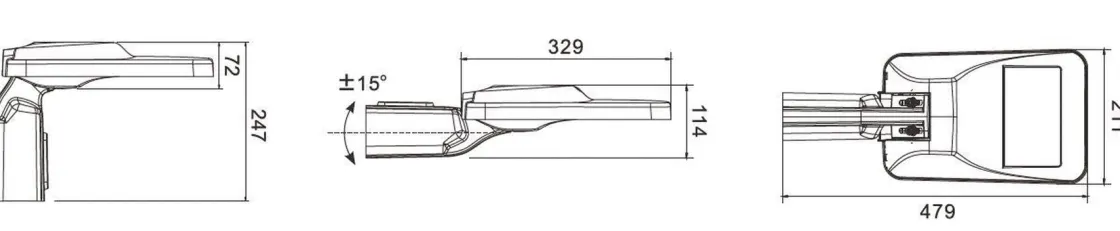 NorDesign Lyktestolper<Stolpearmatur 25W 4000 Kelvin - grå