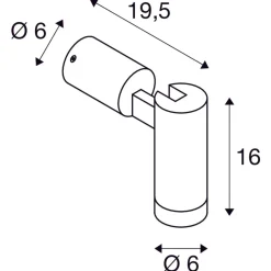 Slv Utelamper Med Opp/Ned Lys<S-tube vegg/taklampe utendørs IP65
