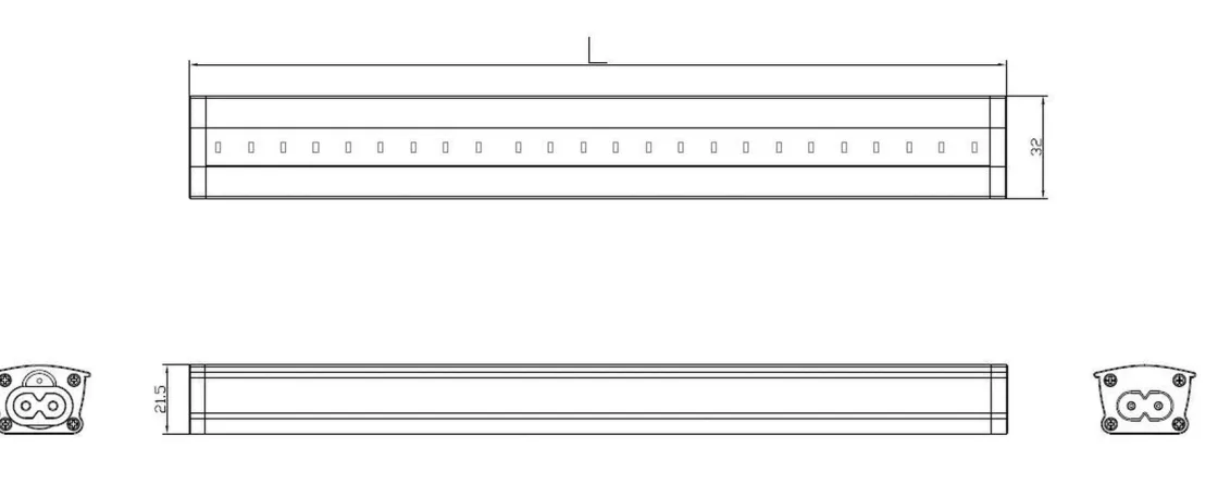 NorDesign Kjøkkenbelysning Super Linear|Kjøkkenbelysning Benk<Super Linear skinne 100 cm 17W 3000K dimbar -