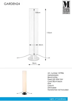 Marksløjd Garden 24 System<Sylinder 20W 110 cm - Garden 24 -