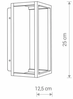 Nowodvorski Utelamper - Veggskjold / Plafond<Symmetry vegglampe utendørs IP54 7W -