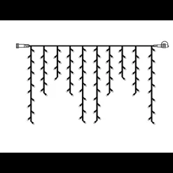 Star Trading Lysslyngesystem Led - Star Trading<System led istapp 2 meter ekstraenhet varmhvit - Svart