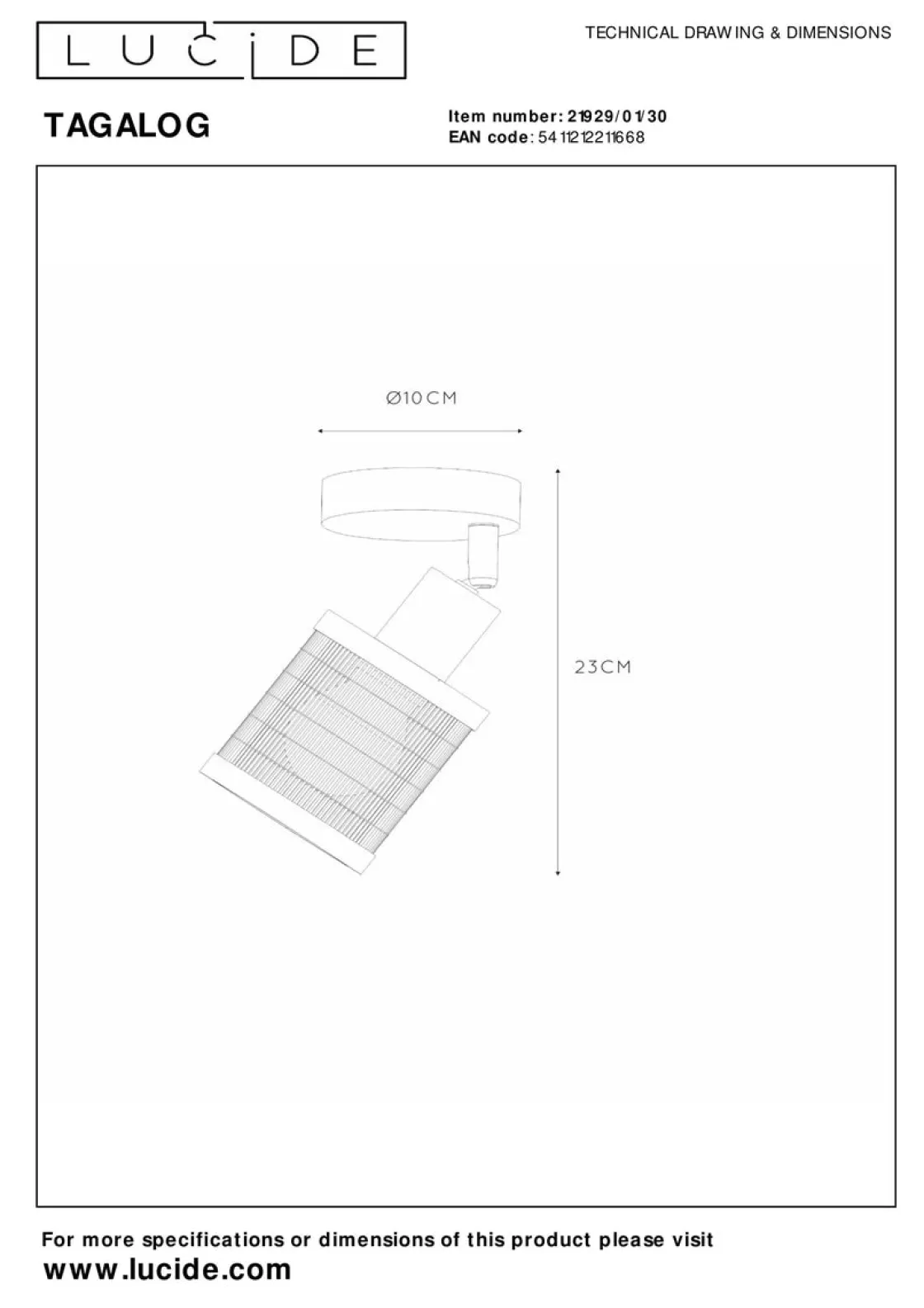 Lucide Kjøkkenbelysning Tak<Tagalog takspot -