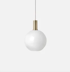 Ferm Living Kjøkkenbelysning Tak|Takpendler<Taklampe Collect Opal Sphere-Low Socket Messing