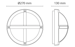 Sg Armaturen As Kjøkkenbelysning Tak|Utelamper - Veggskjold / Plafond<Tanto vegglampe 11,5W 3000K dimbar