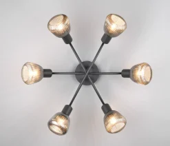 Trio Lighting Kjøkkenbelysning Tak|Takpendler<Tarifa taklampe 6-lys