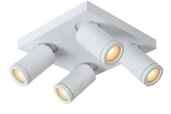 Lucide Kjøkkenbelysning Tak|Baderomsbelysning Tak<Taylor spot 4 lys IP44 baderom warm to dim 4x5W 2200-3000K