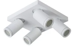 Lucide Kjøkkenbelysning Tak|Baderomsbelysning Tak<Taylor spot 4 lys IP44 baderom warm to dim 4x5W 2200-3000K