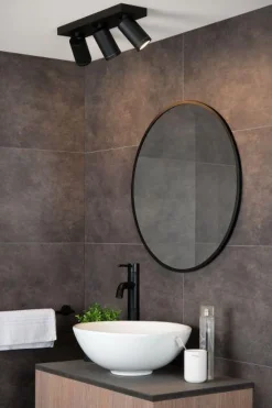 Lucide Baderomsbelysning Tak|Kjøkkenbelysning Tak<Taylor spot 3 lys IP44 baderom warm to dim 3x5W 2200-3000K