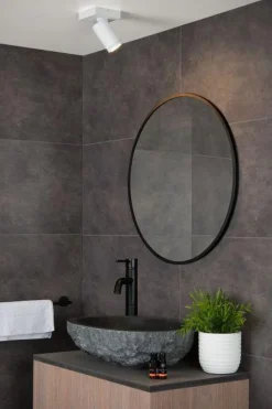 Lucide Kjøkkenbelysning Tak|Baderomsbelysning Tak<Taylor spot 1 lys IP44 baderom warm to dim 5W 2200-3000K