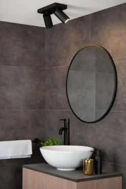 Lucide Baderomsbelysning Tak|Kjøkkenbelysning Tak<Taylor spot 2 lys IP44 baderom warm to dim 2x5W 2200-3000K