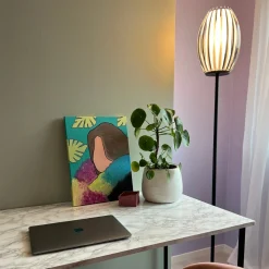 Herstal Interiørlamper Gulv<Tentacle gulvlampe Medium - Svart/Røykfarget