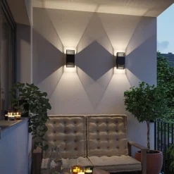 Paulmann Utelamper Med Opp/Ned Lys<Tharin vegglampe opp/ned 2 x 3,7W 3000 Kelvin IP44