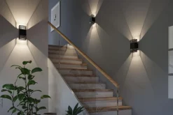 Paulmann Utelamper Med Opp/Ned Lys<Tharin vegglampe opp/ned 2 x 3,7W 3000 Kelvin IP44