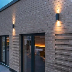 Slv Utelamper Med Opp/Ned Lys<Theo vegglampe utendørs opp/ned IP44