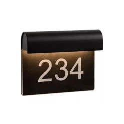 Lucide Utelamper - Veggskjold / Plafond<Thesi utendørs vegglampe med husnummer -