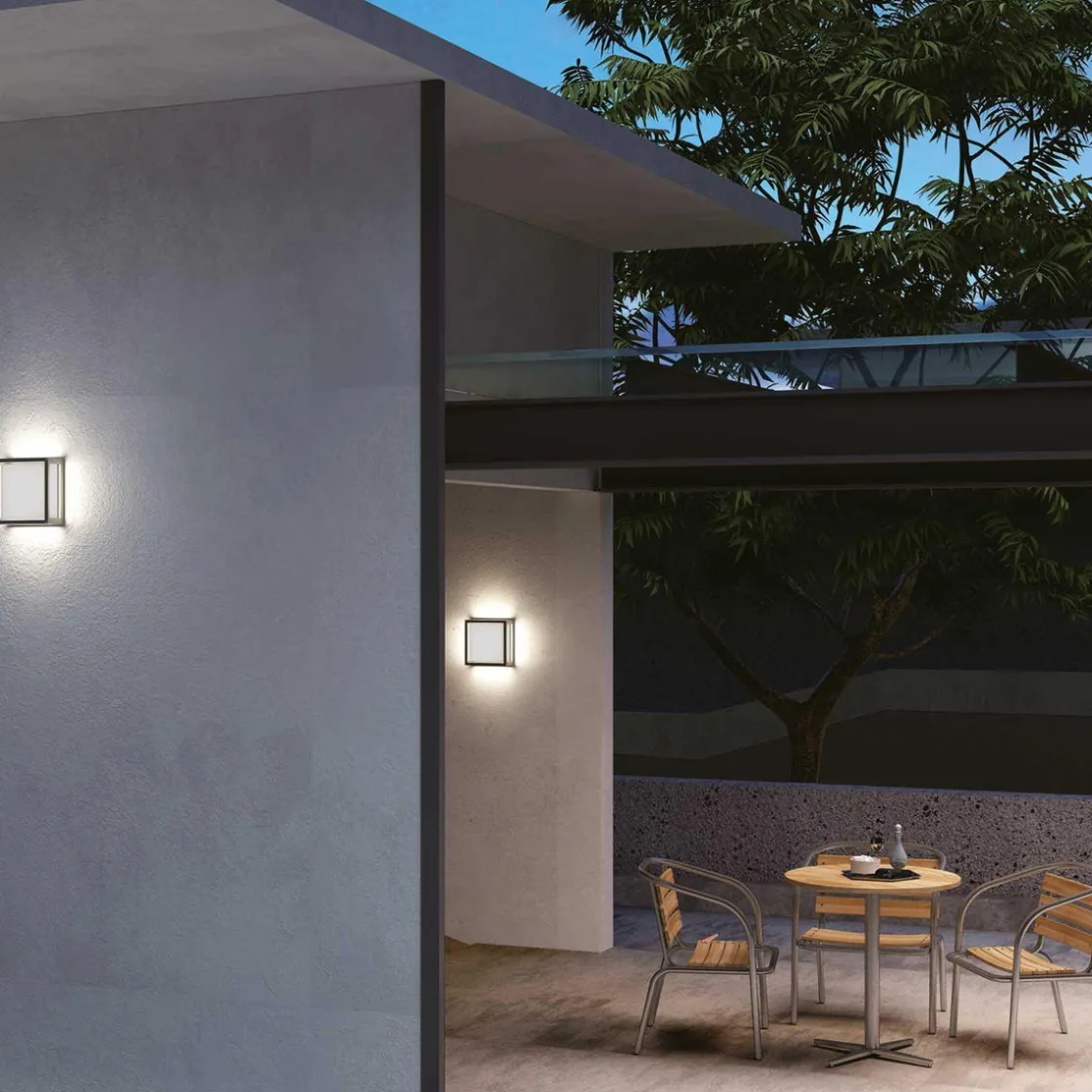 LOOM Design Utelamper - Veggskjold / Plafond<Thor vegglampe IP65 12W utendørs - /Frostet glass