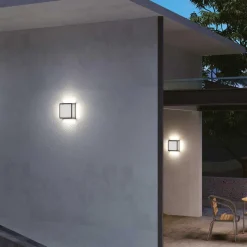 LOOM Design Utelamper - Veggskjold / Plafond<Thor vegglampe IP65 12W utendørs - /Frostet glass