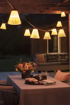 Konstsmide Lysslynger|Lysslynger<Tilleggsslynge 10 lys med gule skjermer - Amber