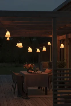 Konstsmide Lysslynger|Lysslynger<Tilleggsslynge 10 lys med gule skjermer - Amber