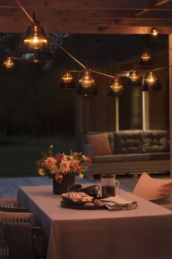 Konstsmide Lysslynger|Lysslynger<Tilleggsslynge 10 lys med e skjermer - Amber