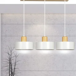 Emibig Kjøkkenbelysning Tak|Takpendler<Torin trippel takpendel - Hvit/Tre