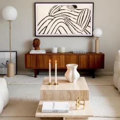 Globen Lighting Interiørlamper Gulv<Torrano gulvlampe - Travertine